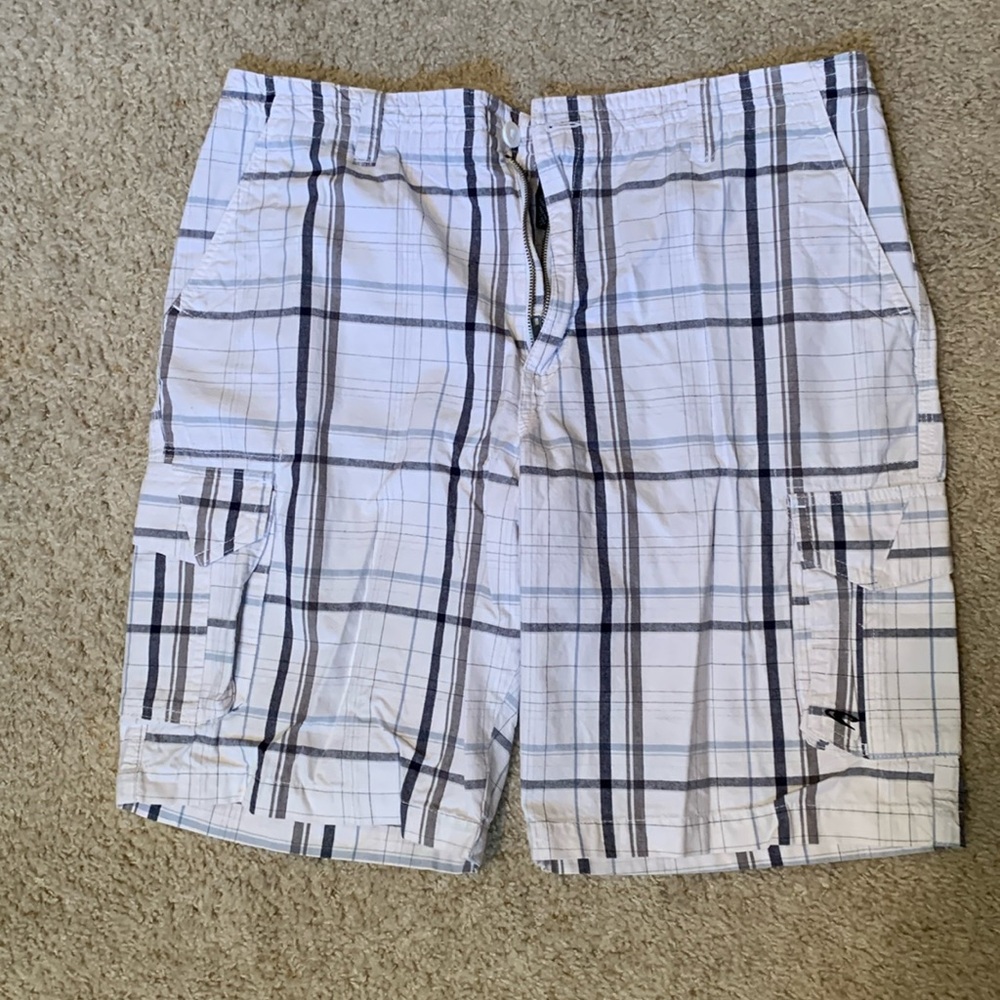 O’Neill White Plaid Shorts